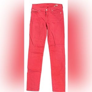 Seven for all mankind women’s red jean size 27